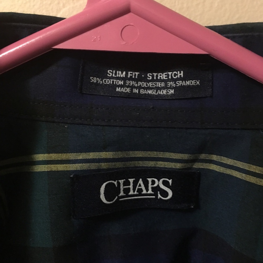 Men’s Shirt US Size 17/ 17.5 34/35 Chaps